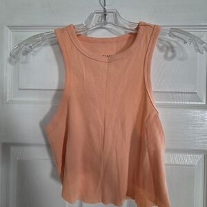 wild fable Peach Ribbed Tank Top Large